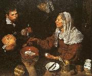 An Old Woman Cooking Eggs Diego Velazquez